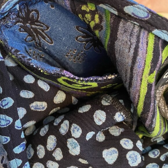 Carole Little Dress Women's Multicolor Sz 12 Short Sleeves Long Art Eclectic VTG - Picture 12 of 14